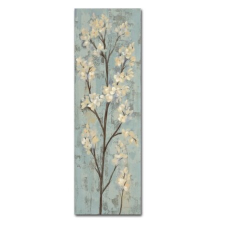 Trademark Fine Art Silvia Vassileva 'Almond Branch I on Light Blue' Canvas Art, 16x47 WAP01491-C1647GG